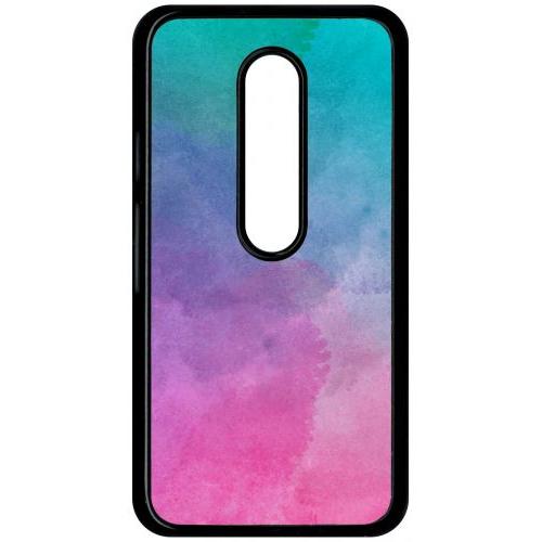 Coque Pour Smartphone - Peinture Aquarelle - Compatible Avec Motorola Moto G (3rd Gen) - Plastique - Bord Noir