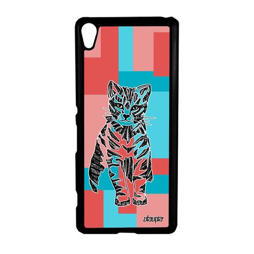 Coque Sony Xperia Xa Chat Rose Mignon Personnalisé Felin Minou Homme Ethnique De