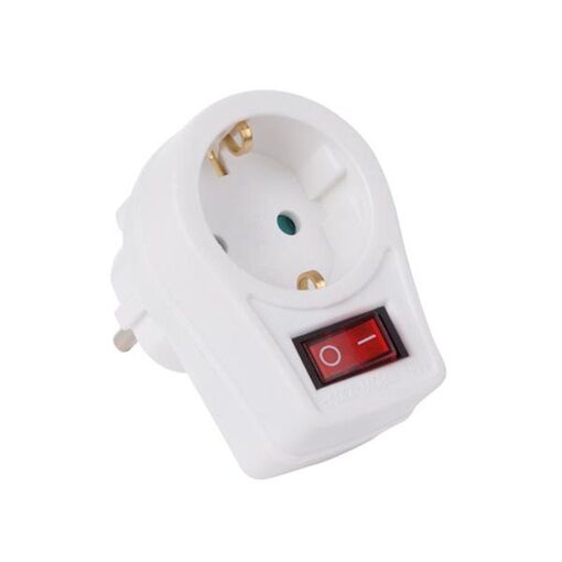 Adaptateur De Prise Avec Interrupteur - 1 Prise
