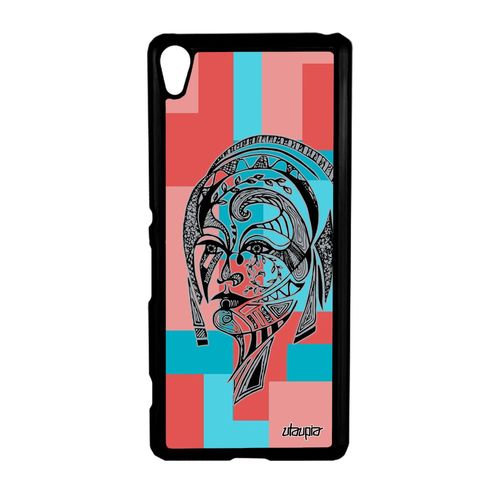 Coque Pour Xperia Xa Femme Rose Carré Etui Florale Fille Original Tribal De Sony Xperia Xa