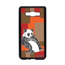 Coque Silicone A5 Panda Chine Carré Telephone Animaux Marron Etui Samsung Galaxy A5
