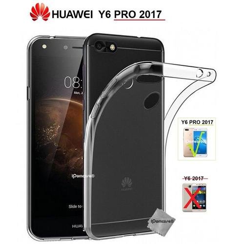 Coque Souple Silicone Transparent Gel Incassable Huawei Y6 Pro 2017 (Non Compatible Y6 2017 / Y6)