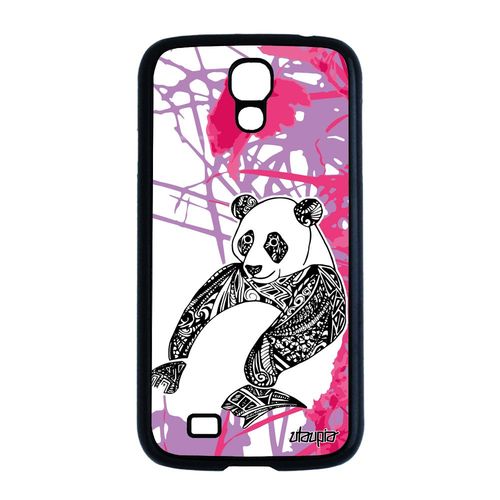Coque Silicone Pour Galaxy S4 Panda Fleur Motif Personnalisé Garcon Rose Samsung Galaxy S4