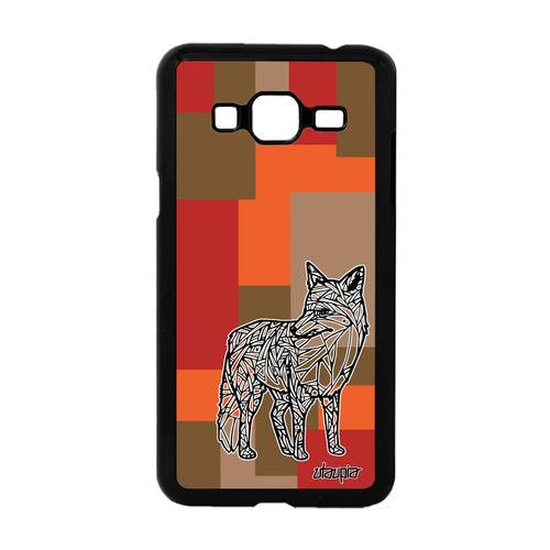 Coque Renard Pour J3 Original Personnalisé Geometrique Azteque De Samsung Galaxy J3