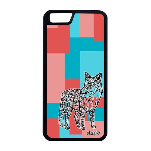 Coque Pour Iphone 6 6s Plus Silicone Renard Rose Animaux Ethnique Femme De Iphone 6 Plus Iphone 6s Plus