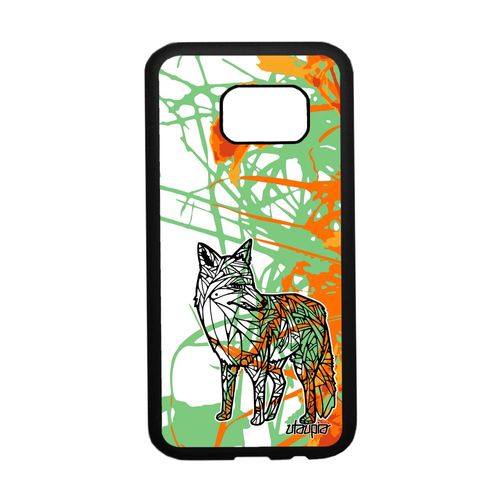 Coque Pour Samsung S7 Silicone Renard Smartphone Orange Telephone Fleur A Samsung Galaxy S7