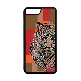 Coque Silicone Iphone 7 Plus Tigre Cube Tribal Ethnique Tasmanie Marron De