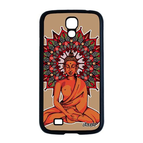 Coque De Protection Silicone S4 Bouddha Mandala D'or Rosace Yoga Samsung Galaxy S4
