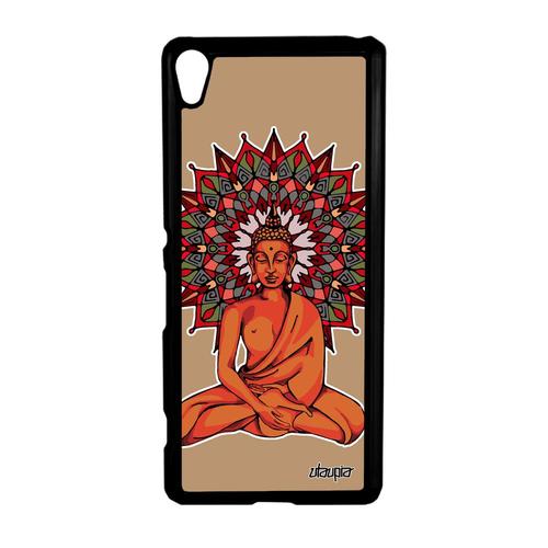 Coque Pour Sony Xperia Xa Bouddha Yoga 4g Bumper Pochoir Rosace Bouddhisme D'or