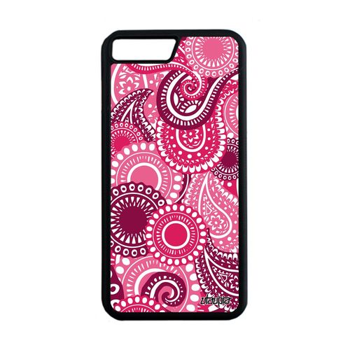 Coque Silicone Iphone 7 Plus Motif Cachemire Multicolore Indien Rose 4g De