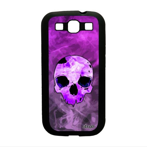 Coque S3 En Silicone Tete De Mort Fantastique Portable Violet Feu Samsung Galaxy S3