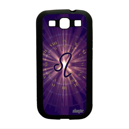 Coque Silicone Samsung S3 Signe Lion Violet Astrologique Soleil Univers A Samsung Galaxy S3