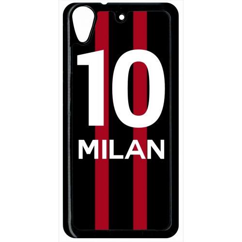 Coque Pour Smartphone - Equipe Maillot Milan - Compatible Avec Htc Desire 626 - Plastique - Bord Noir