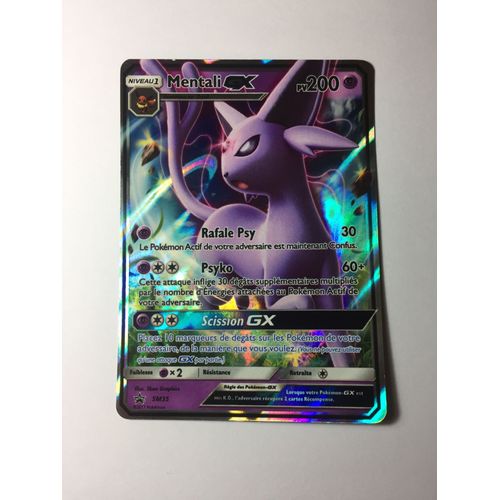 Mentali Gx Sm35 Grande Carte Pokemon 