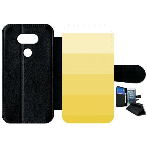 Etui A Rabat - Degrad Jaune - Compatible Avec Lg G5 Se - Plastique - Bord Noir