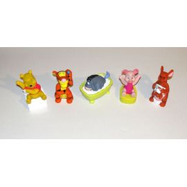 Figurine Winnie Tigrou Bourriquet Porcinet Et Maman Gourou Lot 5 Figurines Souples Bain Style Pouet