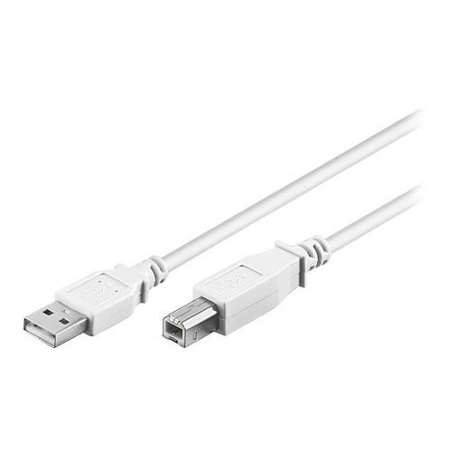 goobay - Câble USB - USB type B (P) pour USB (P) - USB 2.0 - 1 m - blanc