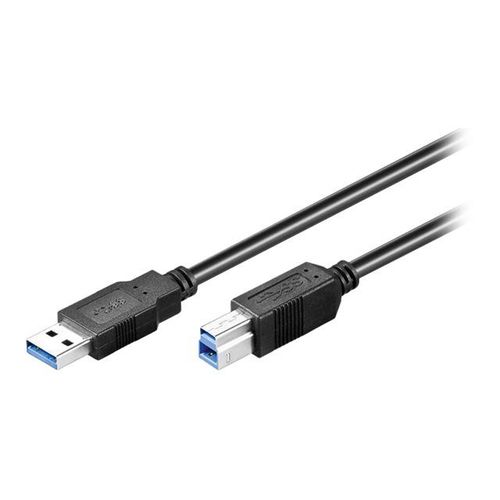 goobay - Câble USB - USB Type B (P) pour USB type A (P) - USB 3.0 - 5 m - noir