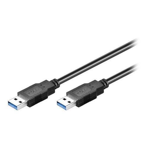 goobay - Câble USB - USB type A (M) pour USB type A (M) - USB 3.0 - 5 m - noir