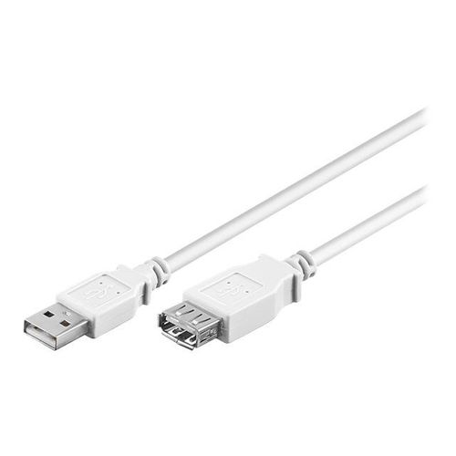 goobay - Rallonge de câble USB - USB (M) pour USB (F) - USB 2.0 - 1.8 m - blanc