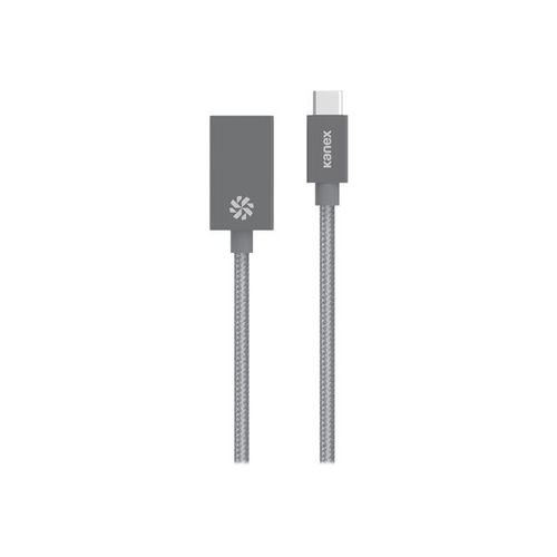 Kanex - Adaptateur USB - 24 pin USB-C (M) pour USB Type B (F) - 20.3 cm - connecteur C réversible - gris sidéral