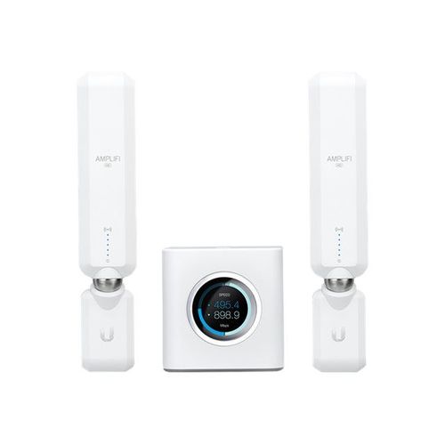 Ubiquiti AmpliFi Home Wi-Fi System AFi-HD - Système Wi-Fi (routeur, 2 rallonges) - jusqu'à 20 000 pieds carrés - maillage - 1GbE - Wi-Fi 5