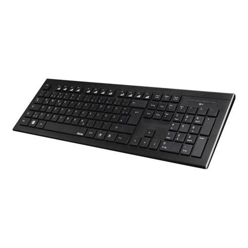 Hama "Cortino" - Ensemble clavier et souris - sans fil - 2.4 GHz - QWERTZ - Allemand - noir