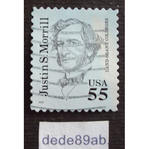 Etats-Unis.. 55 U S A . Les Grands Américains : Justin S. Morrill - Land Grant Colleges . Oblitéré Used Stamp.