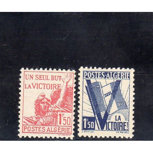 Timbres-Poste D'algérie (Pour La Victoire)