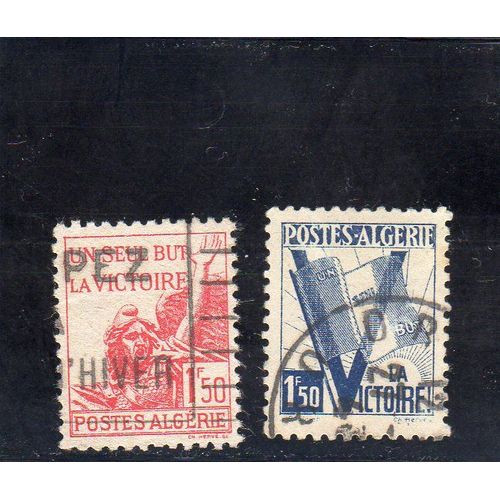Timbres-Poste D'algérie (Pour La Victoire)