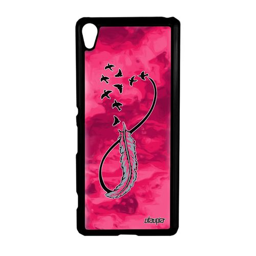 Coque Xperia Xa Infini Cadeau Saint Valentin De Protection Ciel Oiseau Rose Sony Xperia Xa
