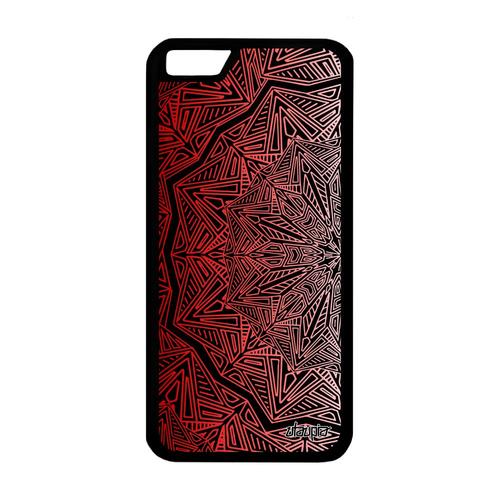 Coque Mandala Iphone 6 6s Silicone Antichoc 4g Bouddhisme Rouge Rosace De