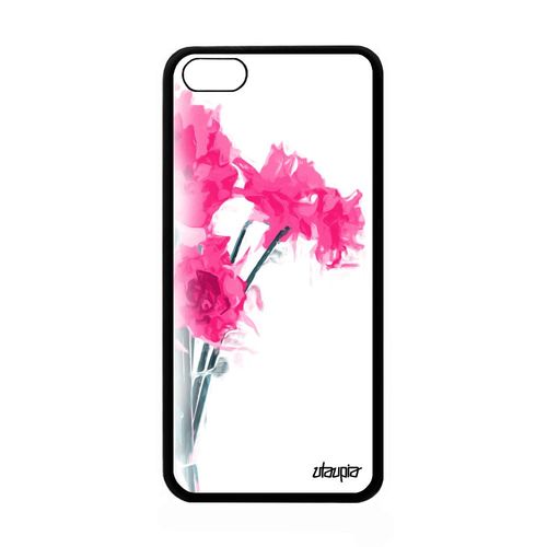 Coque Iphone 5c Silicone Bouquet De Fleurs Rose Amour Romantique Love Gel Apple Iphone 5c