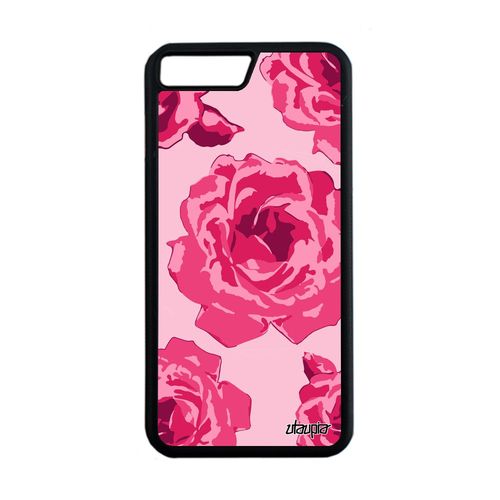 Coque Iphone 7 Plus Silicone Rose Fleur Telephone Floral Romantique Dessin