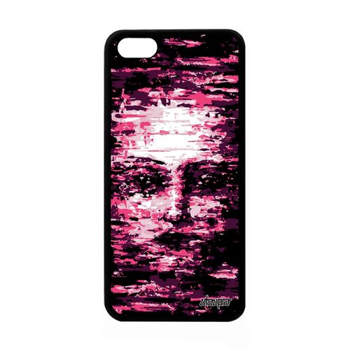 Coque Portrait Pour Iphone 5c Silicone Peinture A L'huile Motif Rose Femme Apple Iphone 5c