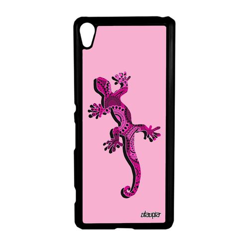 Coque Xperia Xa Salamandre Animal Cover Rigide Ethnique Rose Plastique En Sony Xperia Xa