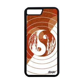 Coque Iphone 7 Plus Silicone Yin Et Yang Telephone Alu Mobile Marron Yoga