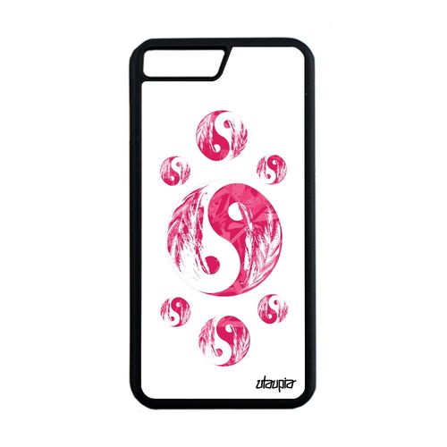 Coque Yin Et Yang Pour Iphone 7 Plus Silicone Tattoo Image Ying Rose Japon