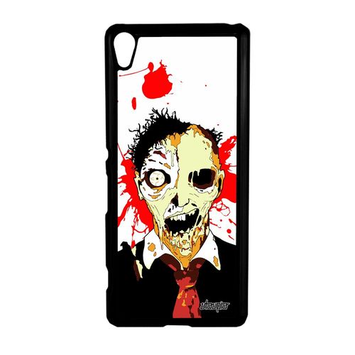 Coque Xperia Xa Zombie Halloween Gore Horreur Design Terrifiant Orange Sang Sony Xperia Xa