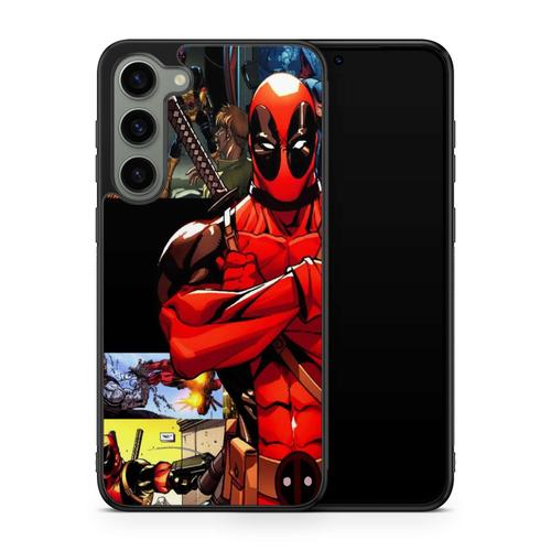 Coque Pour Samsung Galaxy S24 Ultra Deadpool Super Heros Marvel Mechant Ref 2400