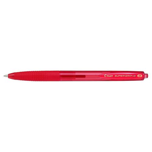 Pilot Super Grip G Retractable - Stylo Bille  - Rouge - Pointe Moyenne