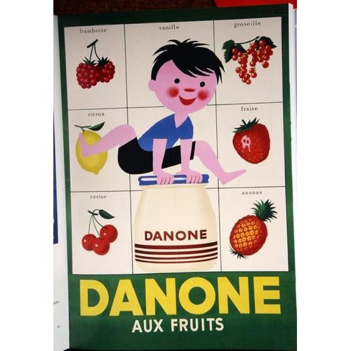 Affiche Danone Fruits