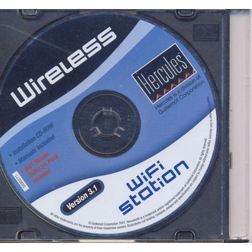 CD avec Logiciel "wifi station" Hercules
