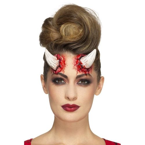 Prothèse Latex Cornes Du Diable Adulte Halloween Taille Unique