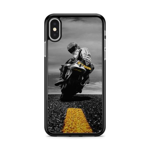 Coque Pour Iphone X / Xs Silicone Tpu Valentino Rossi Moto The Doctor 46 Gp Racing Biker Ref 108
