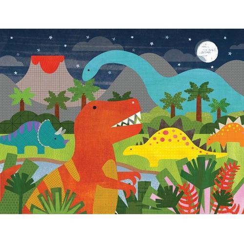 Puzzle Géant Petit Collage 24 Pièces : Les Dinosaures
