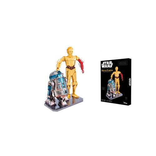 Figurines Metal Earth À Assembler : Boîte Cadeau - Star Wars : R2-D2 Et C-3po