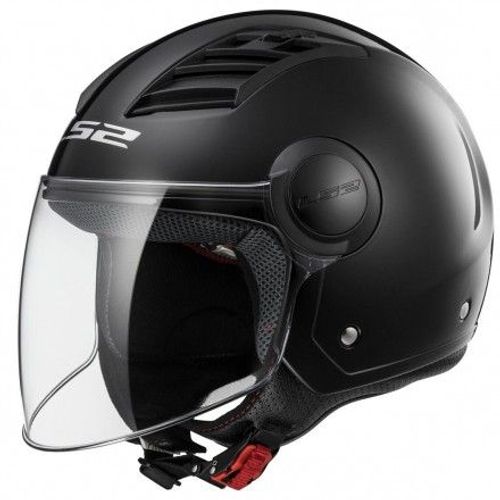 Casque Jet Ls2 Of562 Airflow Solid Black - Xs