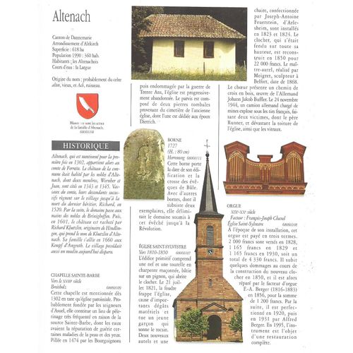 Le Patrimoine Des Communes Du Haut-Rhin  Tome 1 Et 2