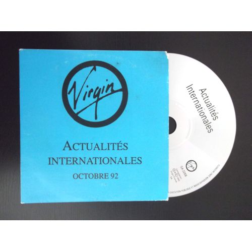 Virgin : Actualites Internationales - Octobre 92 / Cd Sampler 11t [Sa 3268]